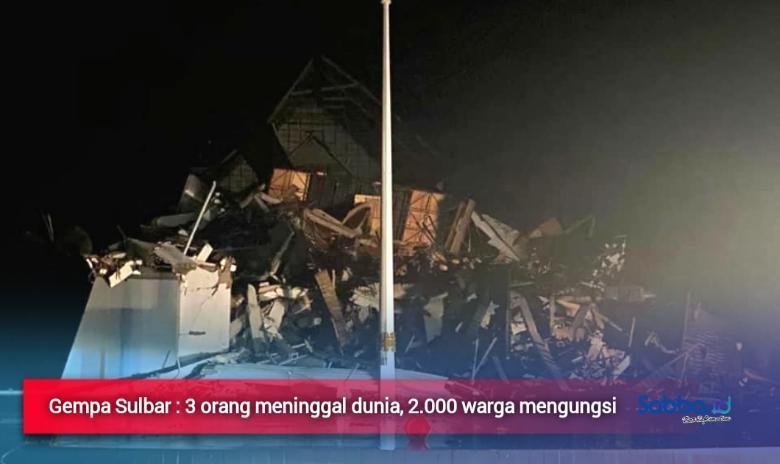 gempa M6 2 yang terjadi di wilayah Provinsi Sulawesi Barat