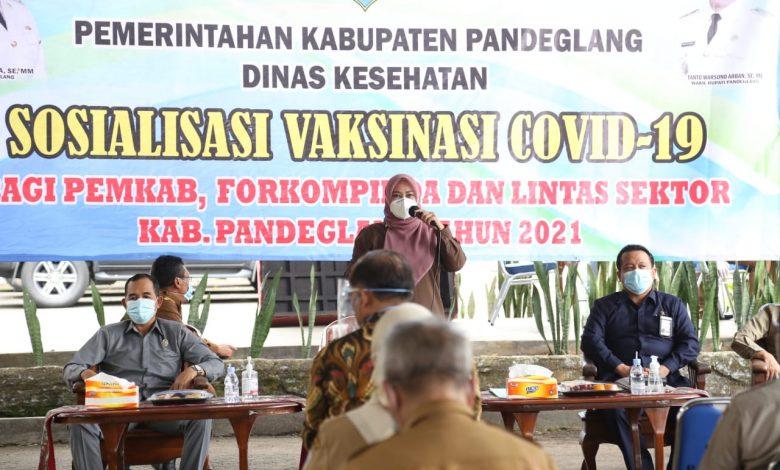 Pemerintah Kabupaten Pandeglang melakukan sosialisasi vaksinasi covid 19