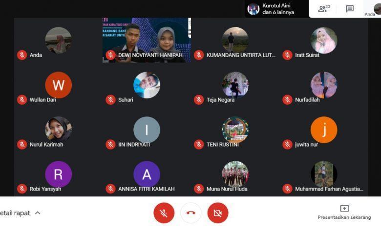 Dorong Semangat Menulis, Kumandang Banten Komisariat Untirta Gelar PKTI Online
